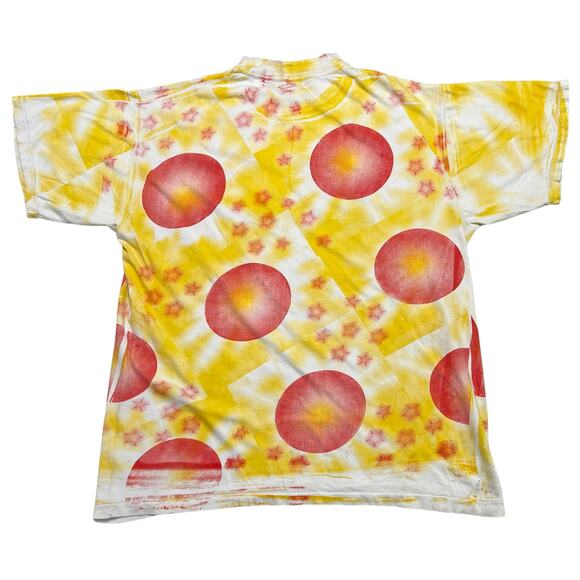 Vintage 80s AOP The Ten Commandments of BINGO Tie Dye‎ Bright Comedy T-Shirt - L - Picture 3 of 7